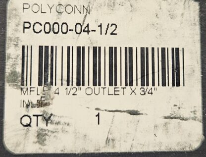 Polyconn PC000-04-1/2 Aluminum Air Manifold (4) 1/2" NPT Out x (2) 3/4" NPT In - New other (see details) - Image 3