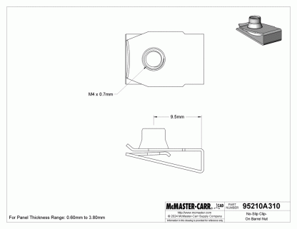 (Qty 150) New Auveco 18337 M4 - 0.7 Extruded U-Nut Ford / GM - New - Image 13