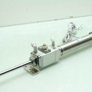 SMC CDLM2L32-200-E Air Cylinder, Fine Lock, Mounted Auto Switches - Used
