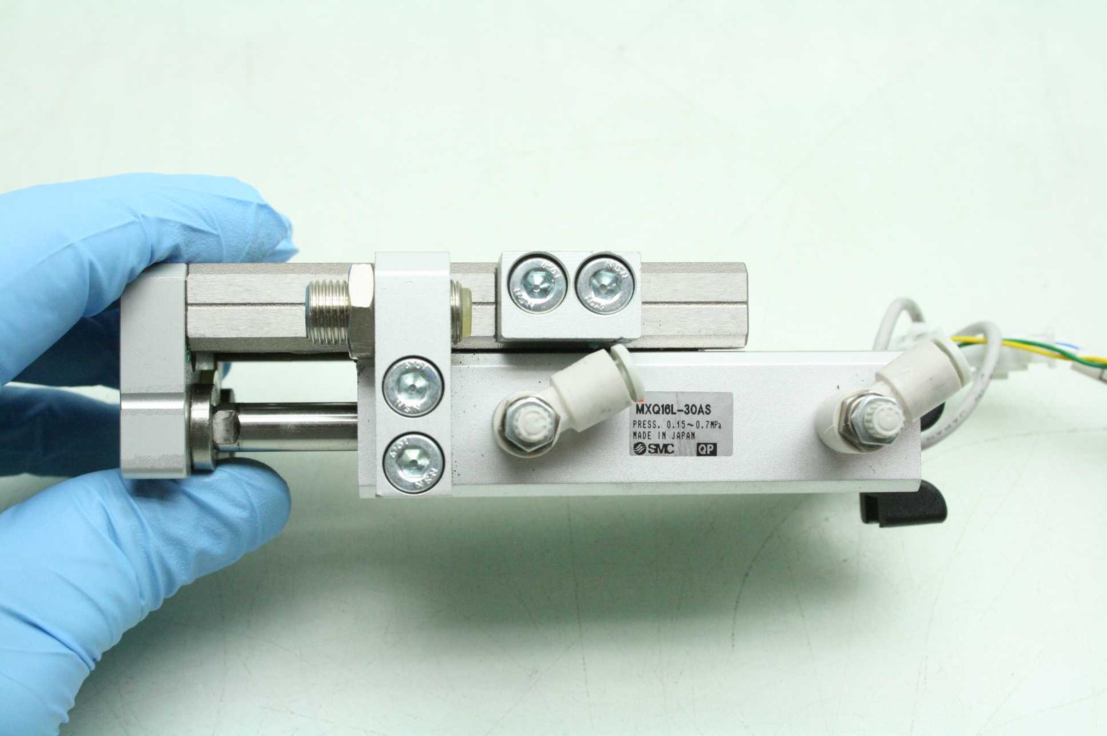 SMC MXQ16-30AS Slide Table Stroke Adj, Guided Cylinder 16mm Bore x 30mm Stroke - Used - Image 8