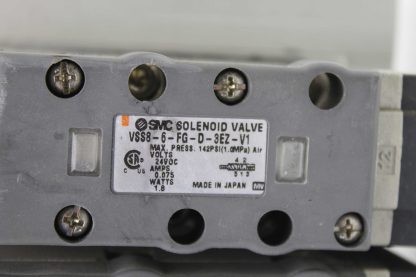 SMC VSS8 6 FG D 3EZ V1 9 Solenoid Manifold Used 173896550061 17