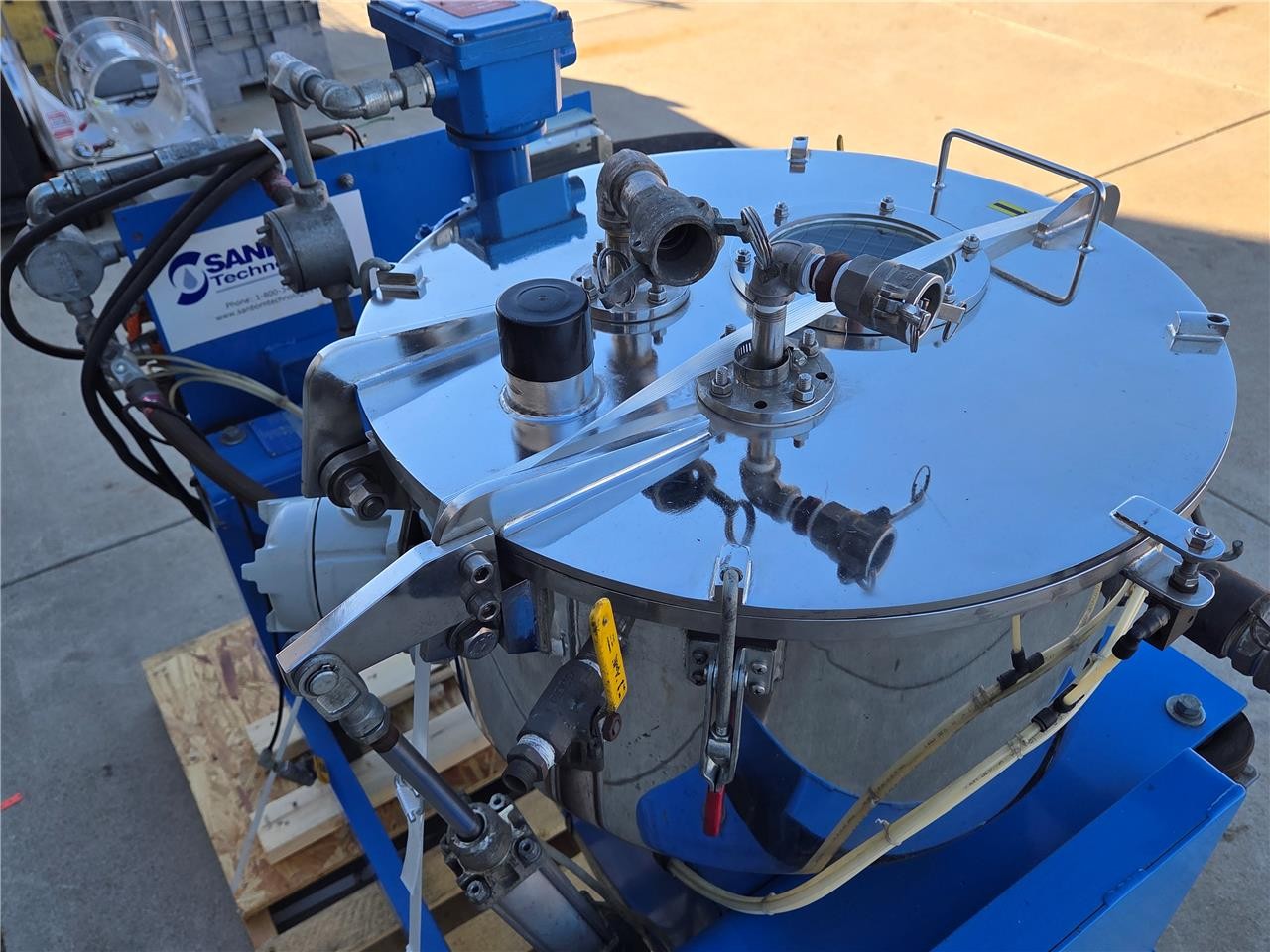 Sanborn 20" x 6" Pilot Fluid Extraction Centrifuge, RU11-0164, 5 HP  1750 RPM - Used - Image 18