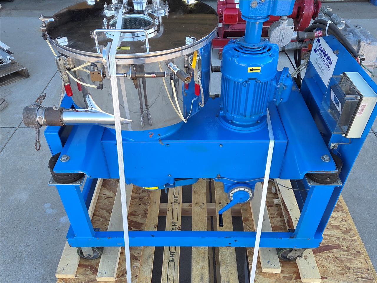 Sanborn 20" x 6" Pilot Fluid Extraction Centrifuge, RU11-0164, 5 HP  1750 RPM - Used - Image 3