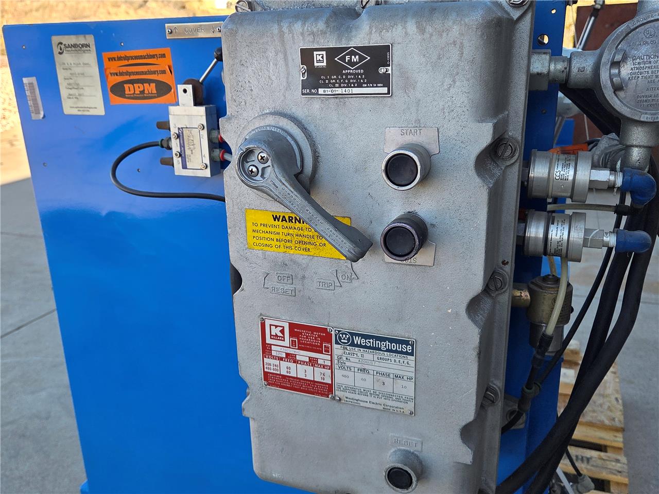 Sanborn 20" x 6" Pilot Fluid Extraction Centrifuge, RU11-0164, 5 HP  1750 RPM - Used - Image 33