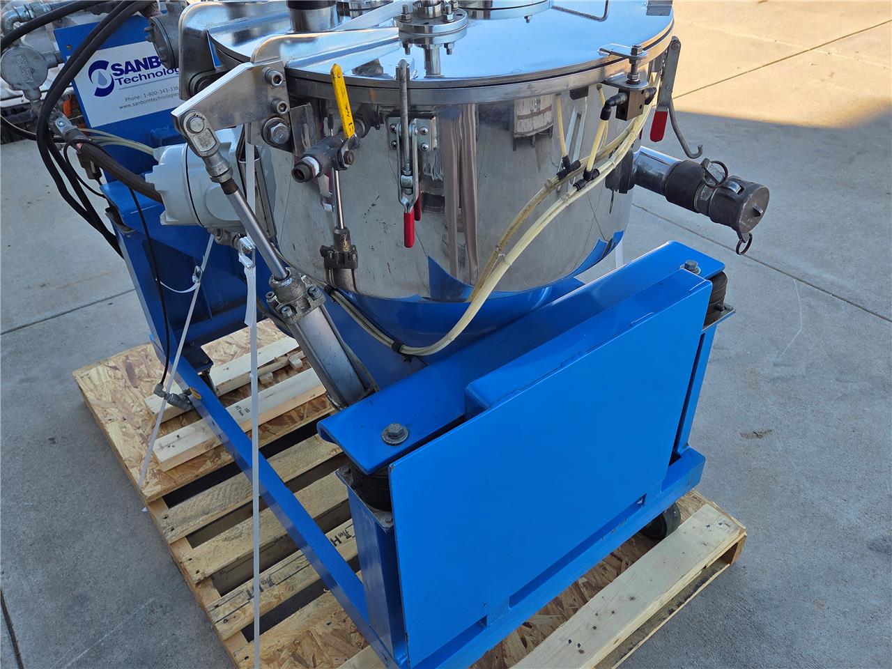 Sanborn 20" x 6" Pilot Fluid Extraction Centrifuge, RU11-0164, 5 HP  1750 RPM - Used - Image 37