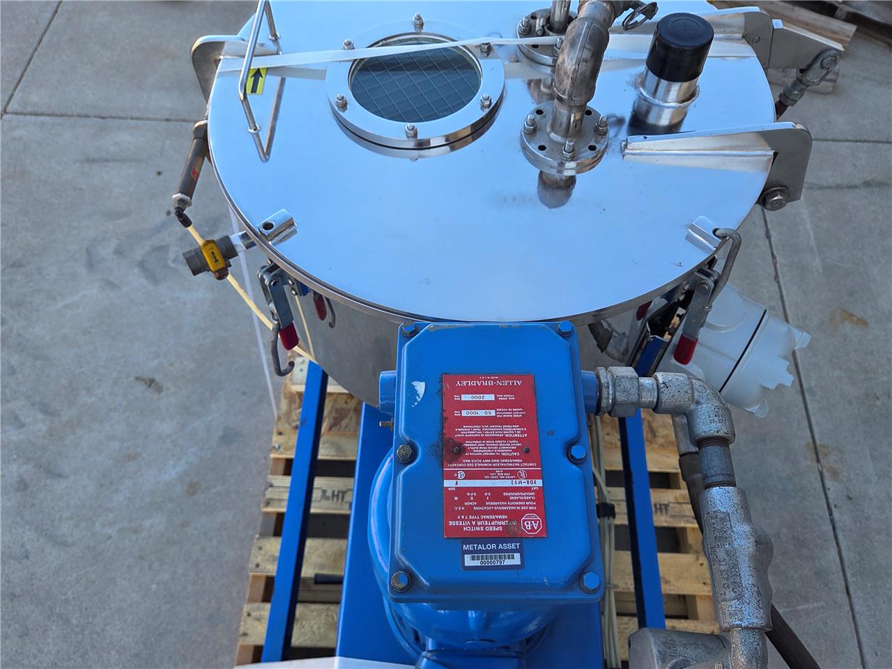 Sanborn 20" x 6" Pilot Fluid Extraction Centrifuge, RU11-0164, 5 HP  1750 RPM - Used - Image 40