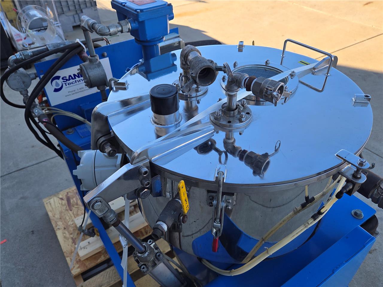 Sanborn 20" x 6" Pilot Fluid Extraction Centrifuge, RU11-0164, 5 HP  1750 RPM - Used - Image 43