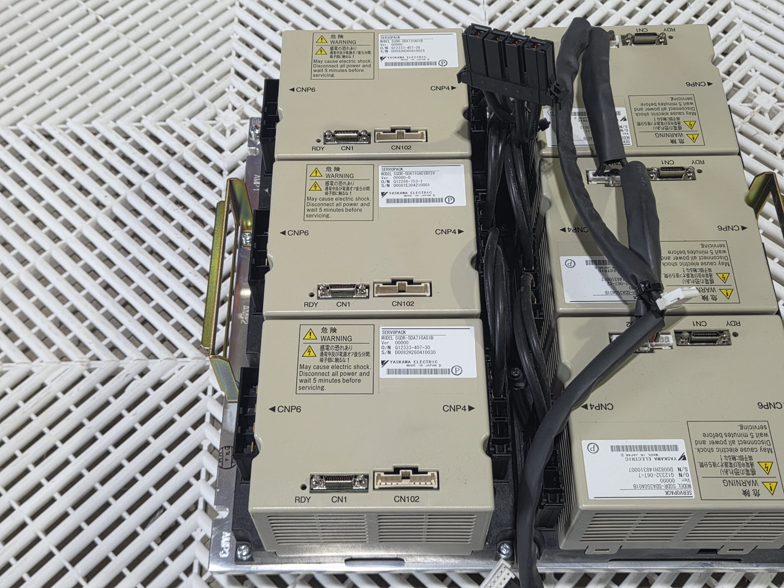 Yaskawa SGDR-SDA710A01B NX100 Sigma-II SERVOPACK Lot 6-Axis Assembly - Used - Image 25