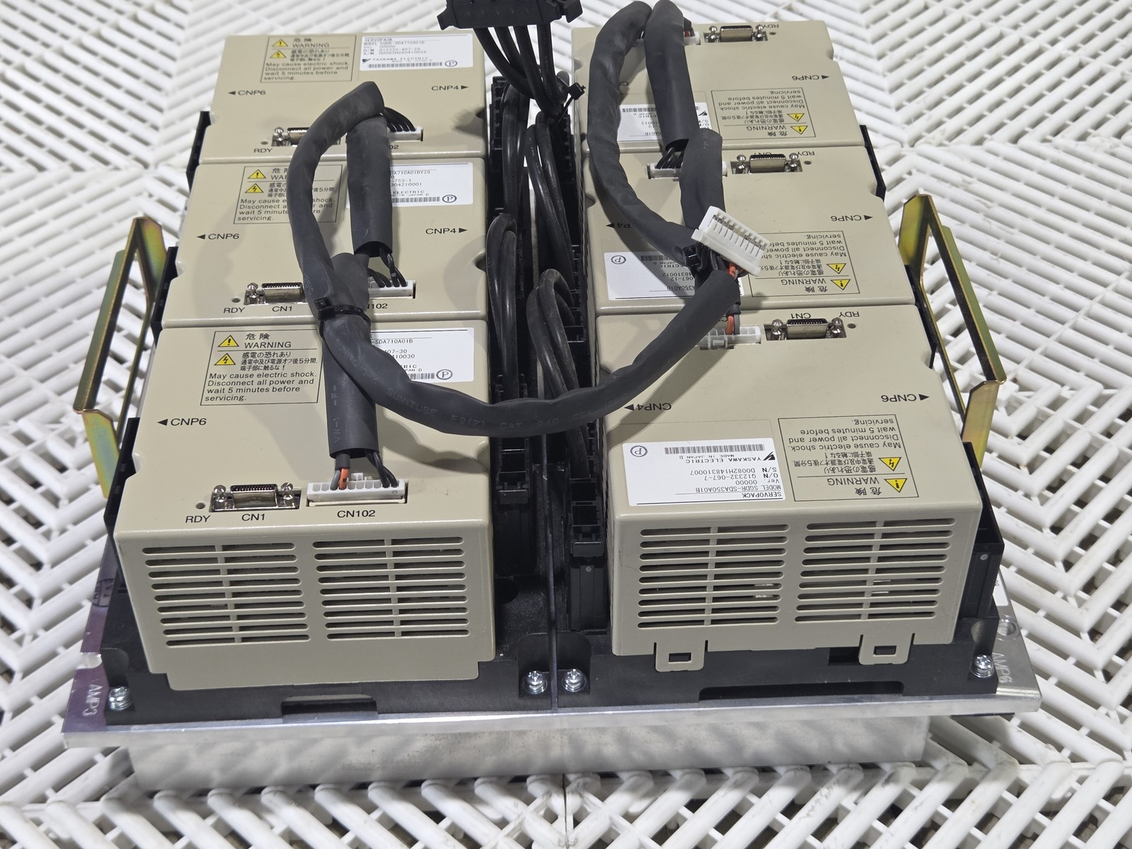 Yaskawa SGDR-SDA710A01B NX100 Sigma-II SERVOPACK Lot 6-Axis Assembly - Used - Image 8