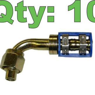 (10) AP Air 461-7737 Burgaclip 90 Degree Reduced #10 Female O-Ring x #12 Hose - New