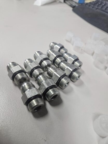 (10) Brennan 6400-08-08-O 1/2" Male ORB to 1/2" JIC Flare 08MJ-08MORB Straight - New - Image 12