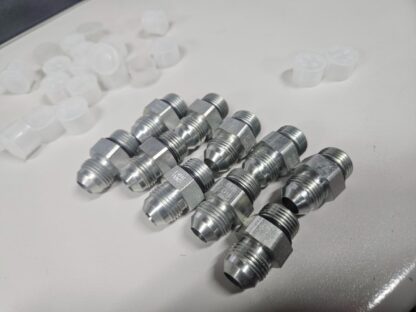(10) Brennan 6400-08-08-O 1/2" Male ORB to 1/2" JIC Flare 08MJ-08MORB Straight - New - Image 4