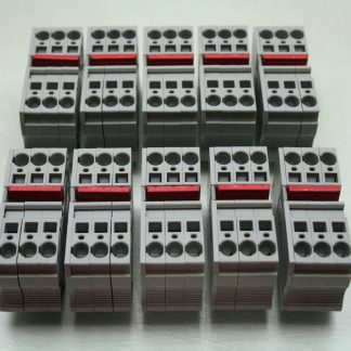 10 Phoenix Contact ST-6 Din Mount Feed Through Terminal Blocks 3 Pos Grey 600V - Used