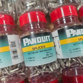 (100) New Panduit BS18-C Butt Splice Connector 18-22 AWG - New