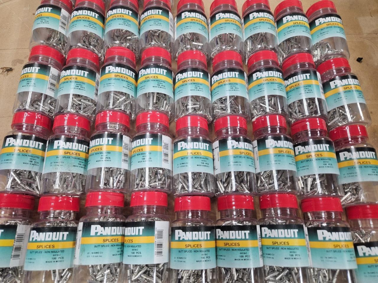 (100) New Panduit BS18-C Butt Splice Connector 18-22 AWG - New - Image 8
