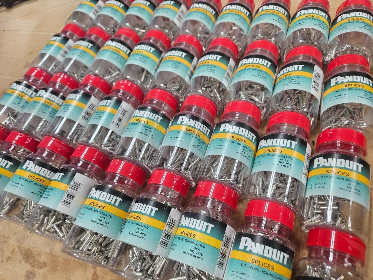 (100) New Panduit BS18-C Butt Splice Connector 18-22 AWG - New - Image 9