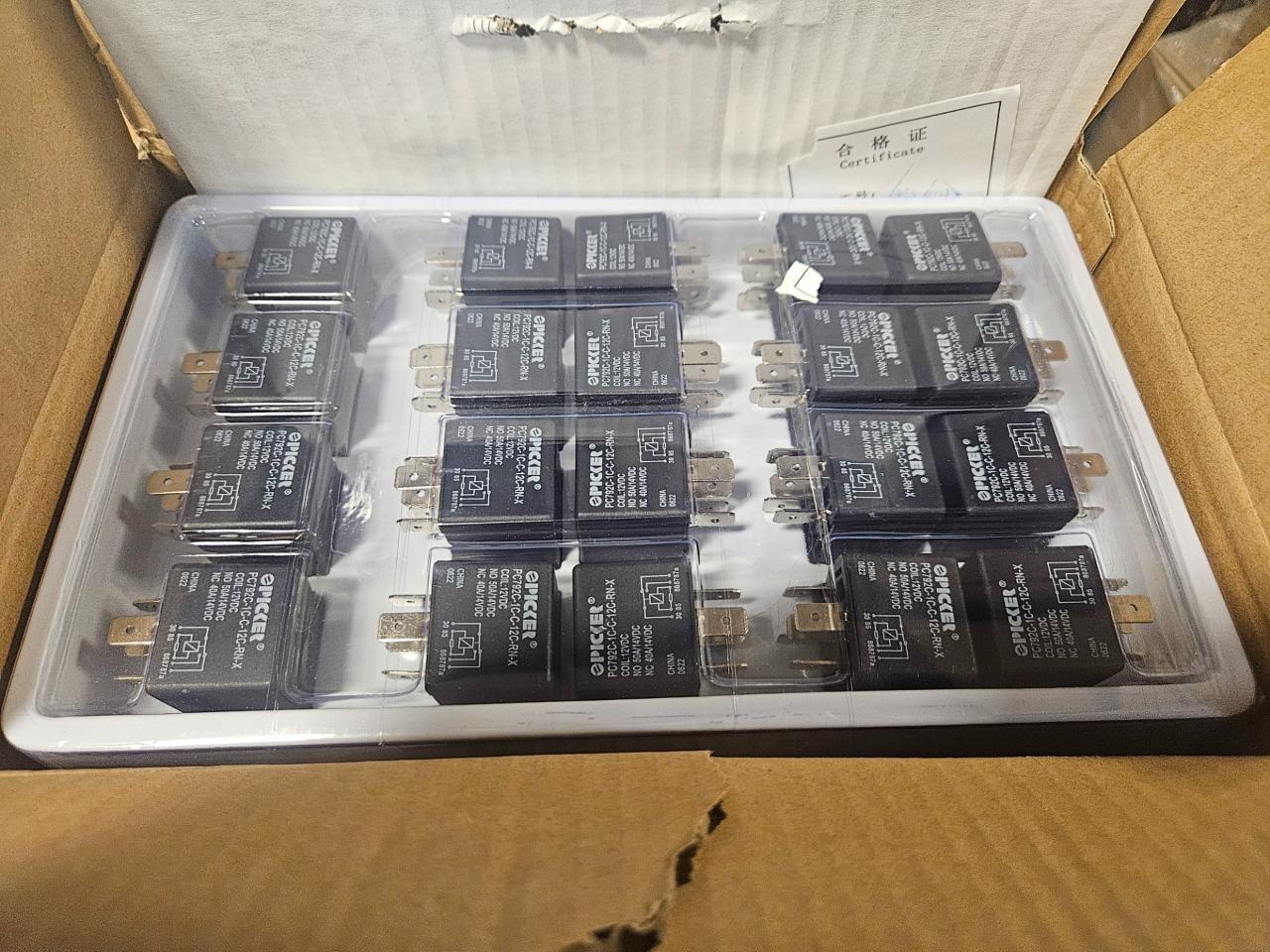 100 New Picker PC792C-1A-C-12C-N-X Automotive Relay SPST 50A / 12V - New - Image 3