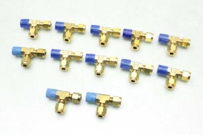 12 New Parker 4-4 RBZ-B CPI Brass Male Run Tee 1/4" NPT x 1/4" Tube Fitting - New - Image 6