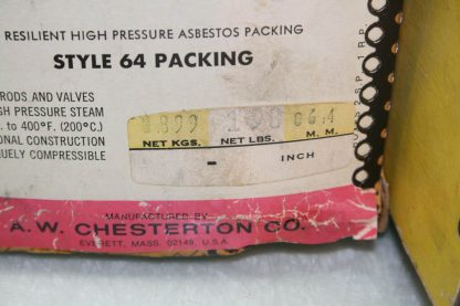 2 Chesterton Type 64 Mechanical Packing 14 Diameter Valve Expansion Joint New 182014473962 4