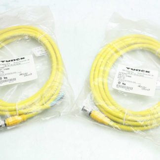 2 New Turck RSE 4T-4/S600 / Euro Fast Cordsets / 4 Pin Male / 250V Max - New
