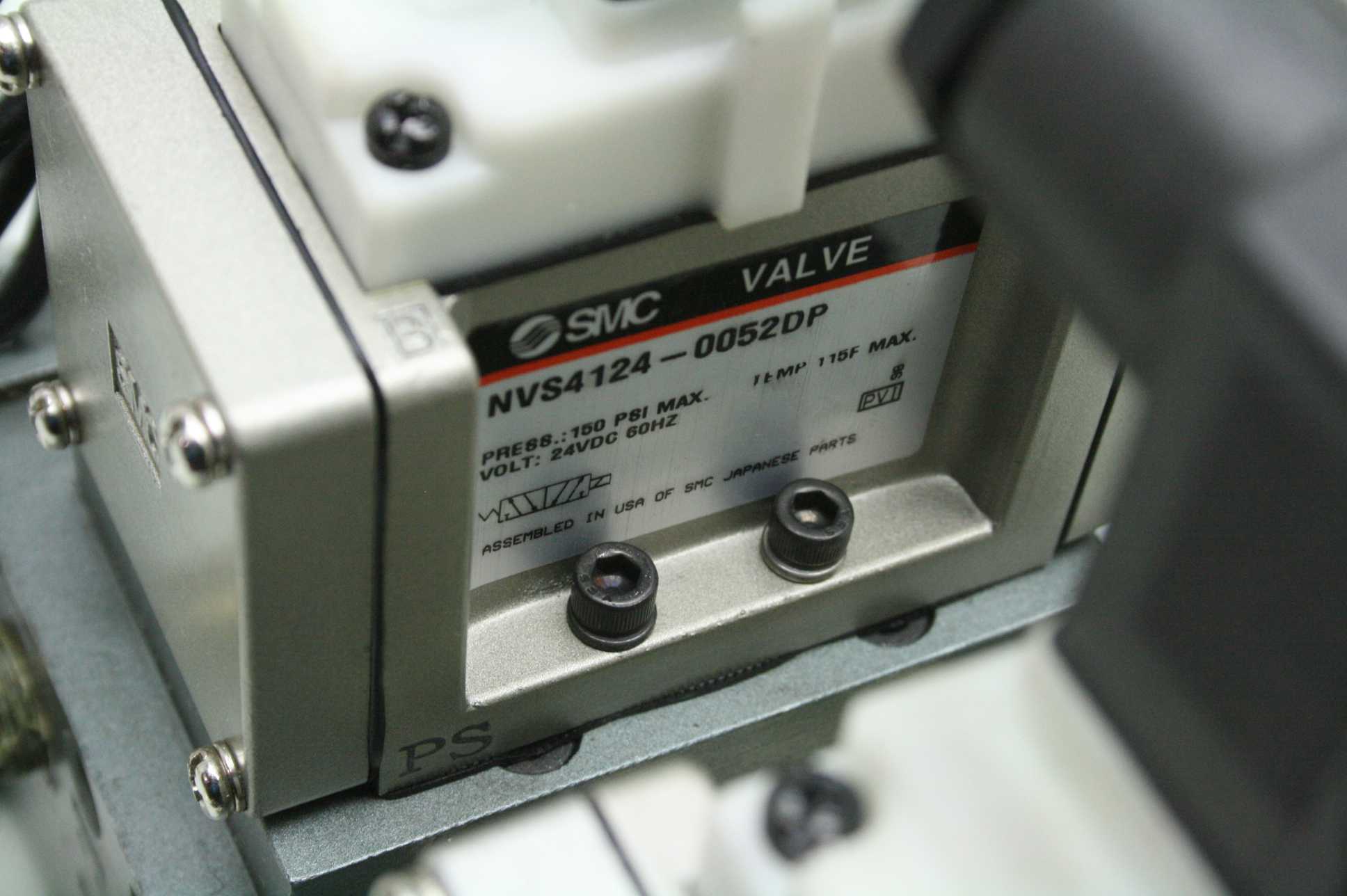 2 SMC NVS4124-0052DP Pneumatic Solenoid Valves on Manifold 24V DC Coil - Used - Image 15