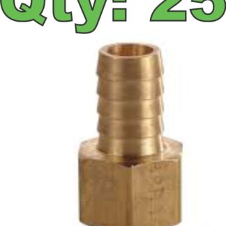 (25) Dixon 1040808C Brass 1/2" Female NPTF x 1/2" Barb Fitting - New