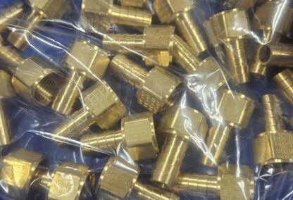(25) Dixon 1040808C Brass 1/2" Female NPTF x 1/2" Barb Fitting - New - Image 9