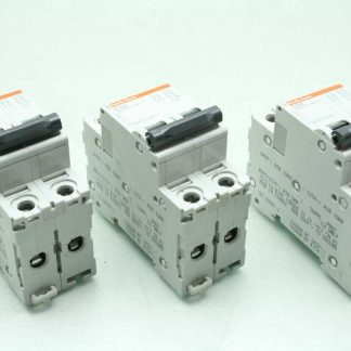 3 Merlin Gerin Multi9 C6A C60 / 2 Pole Circuit Breakers 60A 480Y/277V - Used