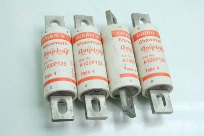 4 Gould Ferraz Shawmut A100P125 Fuses 125A 1000V High Speed - New - Image 6