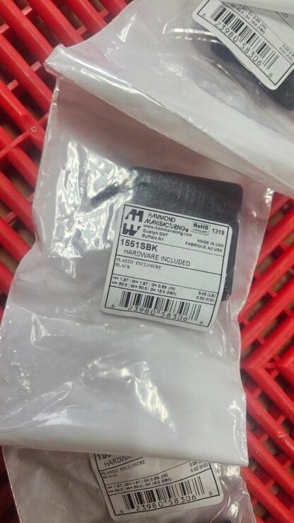 (5) New Hammond 1551SBK ABS Plastic Enclosure 50mm x 50mm x 15mm - New - Image 4