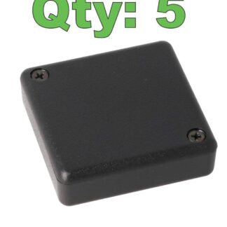 (5) New Hammond 1551SBK ABS Plastic Enclosure 50mm x 50mm x 15mm - New