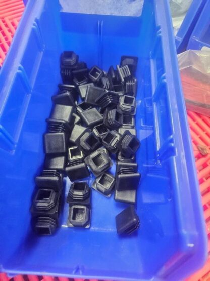 (50) New 1" Square Steel Tubing Cap Plastic Plug - New - Image 3