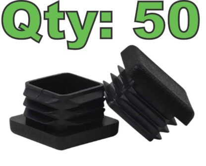(50) New 1" Square Steel Tubing Cap Plastic Plug - New - Image 8