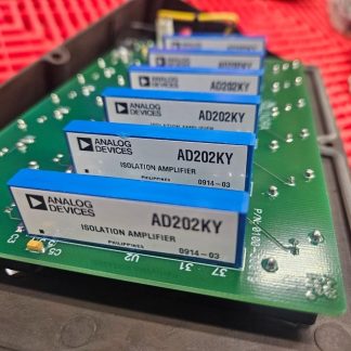 (6) Analog Devices AD202KY Isolation Amplifier Board 6 Channel BNC Isolator - Used