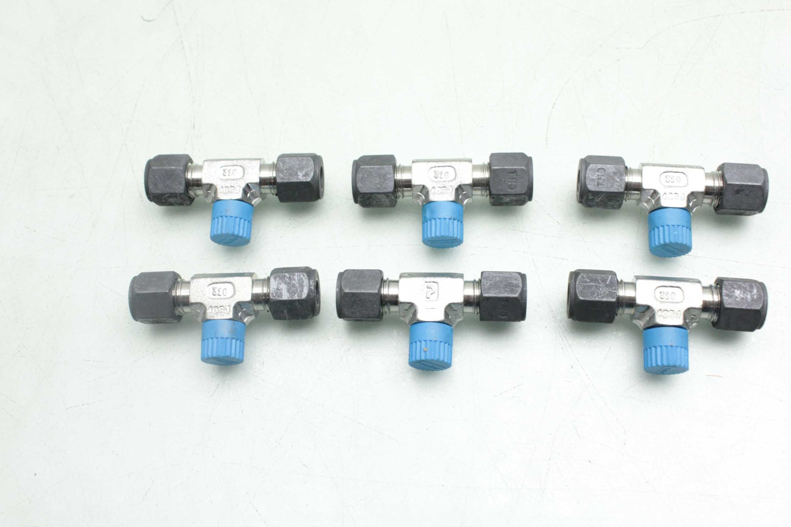 6 New Parker 4-4-2 SBZ-SS CPI NPT Male Branch Tee 1/4"x1/4"x1/8" MNPT Stainless - New - Image 8