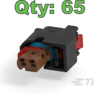(65) New TE Connectivity 2098641-6 MCON 2 Position Connector Receptacle - New