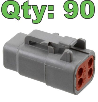 90 New TE Connectivity Deutsch DTM06-4S Connector 4 Position Housings - New - Image 9
