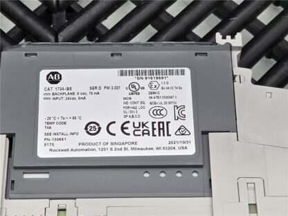 Allen-Bradley 1734-MB I/O PLC Mounting Base w/ 1734-IB8, 1734-RTBS - Used - Image 9
