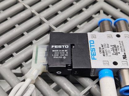 Festo 196925 Solenoid Valve CPE10-M1BH-5J-M7 w/ MSZE-3-24DC Valve Coil - Used - Image 4