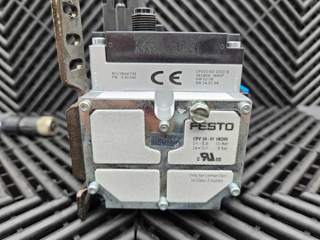 Festo CPV10-GE-DI01-8 Electrical Interface w/ CPV10-VI-18200 Valve Manifold - Used - Image 11