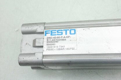 Festo DNC-40-60-P-A-KP-S11  Air Cylinder w Solenoid /  40mm Bore / 60mm Stroke - Used - Image 21