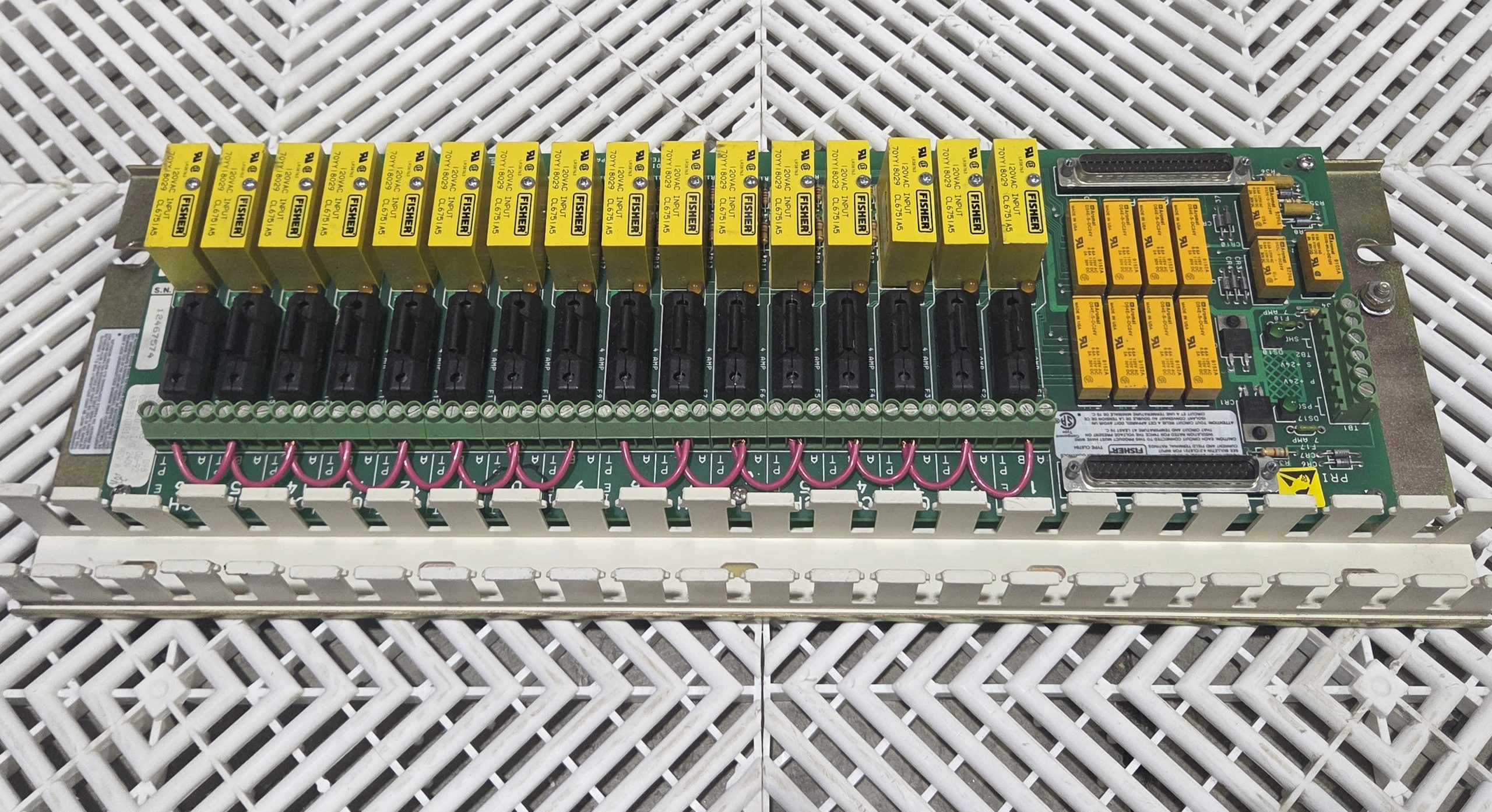 Fisher Controls CL6784 240V Discrete I/O Termination Panel w/ Relays - Used - Image 15