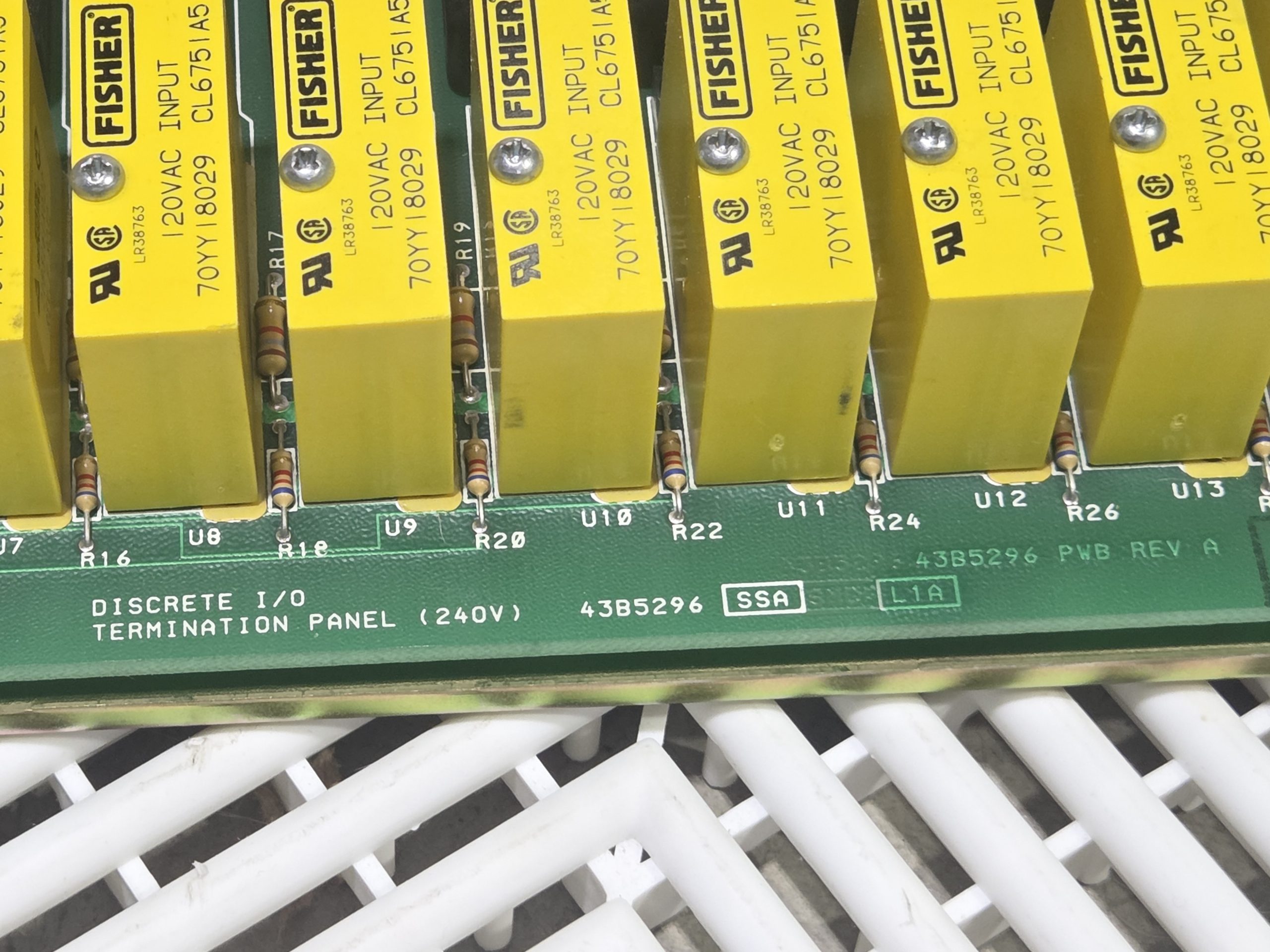 Fisher Controls CL6784 240V Discrete I/O Termination Panel w/ Relays - Used - Image 21