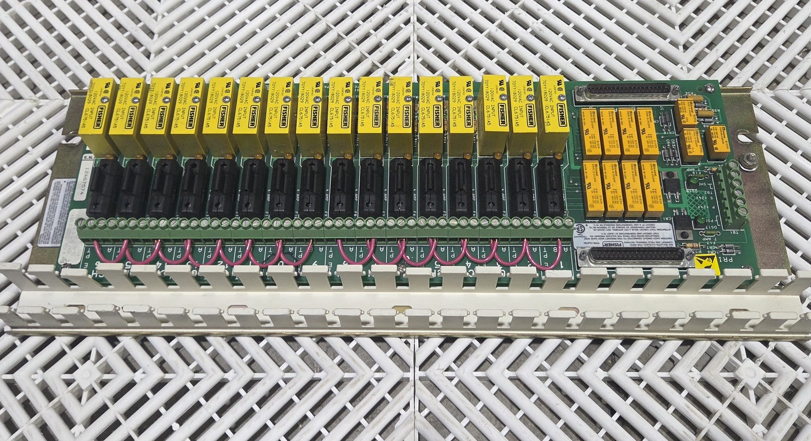 Fisher Controls CL6784 240V Discrete I/O Termination Panel w/ Relays - Used - Image 4