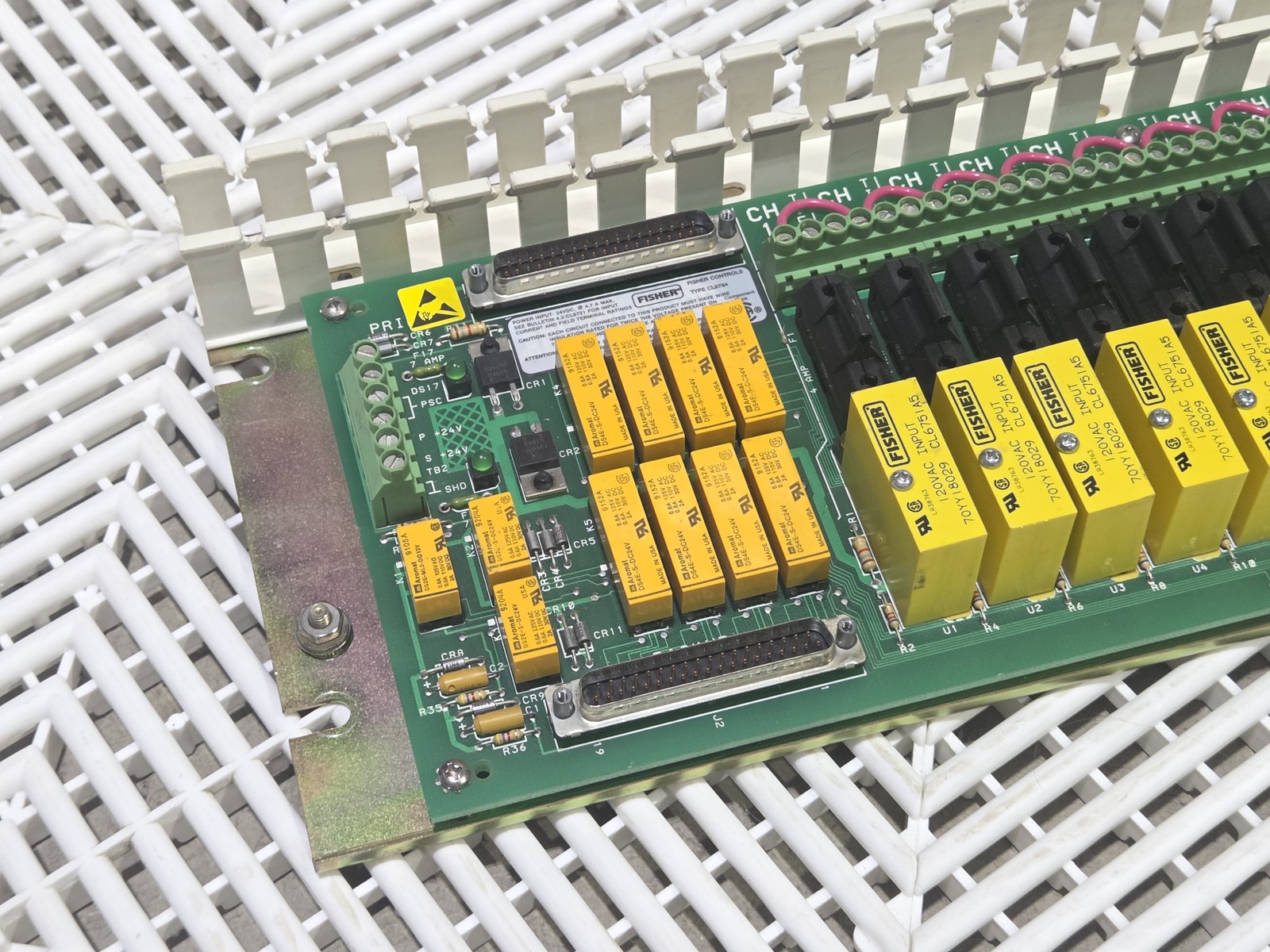 Fisher Controls CL6784 240V Discrete I/O Termination Panel w/ Relays - Used - Image 7