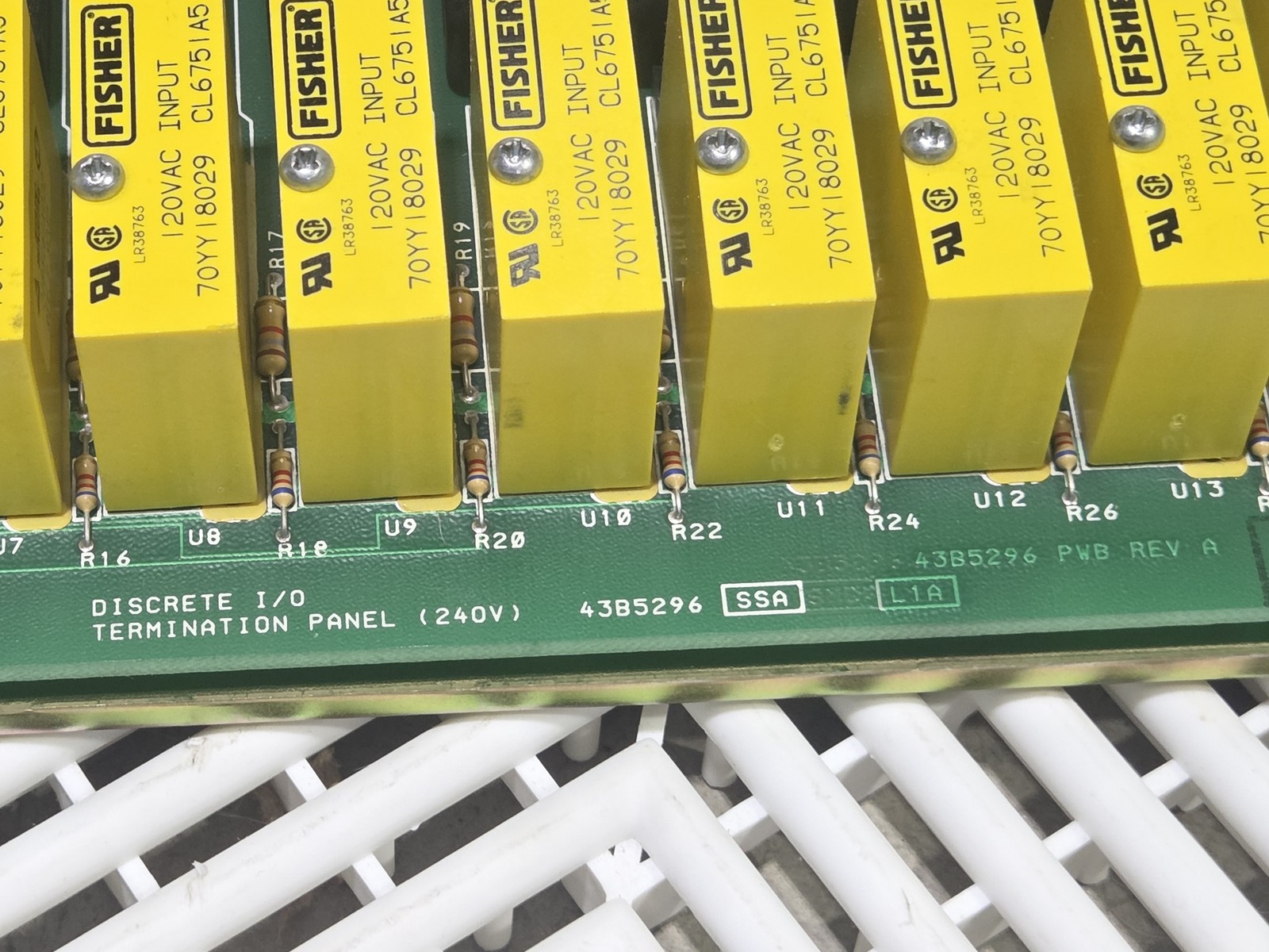 Fisher Controls CL6784 240V Discrete I/O Termination Panel w/ Relays - Used - Image 10