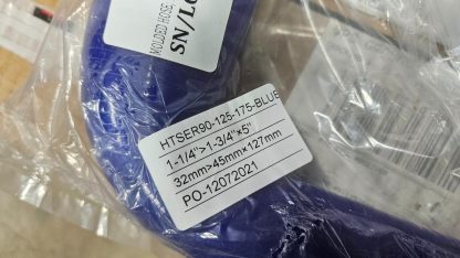 HPS HTSER90-125-175 Blue Silicone High Temperature Elbow 1-1/4" to 1-3/4" - New - Image 3