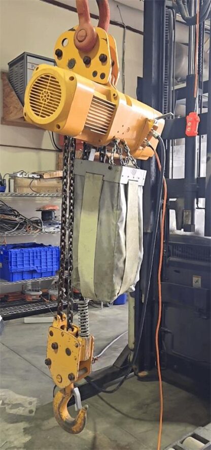 Harrington ER080S-20 Chain Hoist 16,000 lbs / 7.5 FPM / 20 ft Lift Ht / Pendant - Used - Image 13