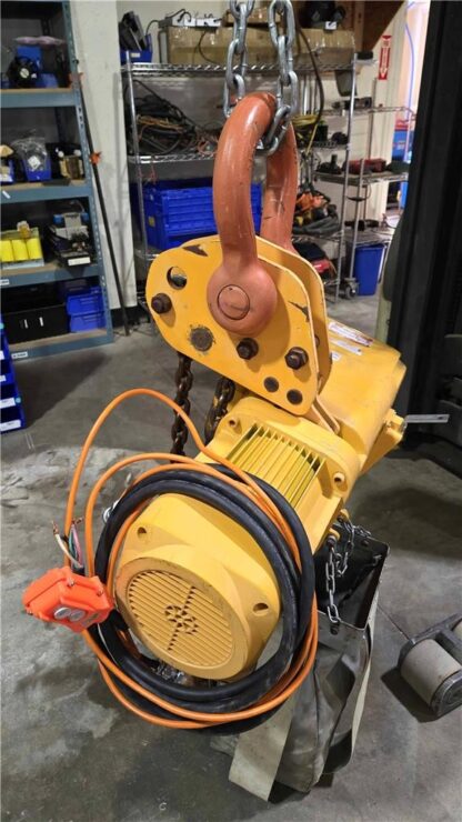 Harrington ER080S-20 Chain Hoist 16,000 lbs / 7.5 FPM / 20 ft Lift Ht / Pendant - Used - Image 3
