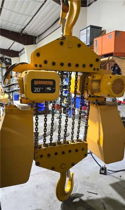 Harrington NER200S-30 Chain Hoist 20 Ton, 5.5 FPM / 30 ft Lift w/ Chain Buckets - Used - Image 4